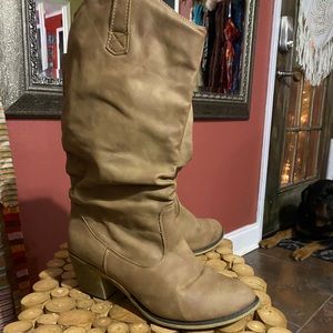 Tan boots